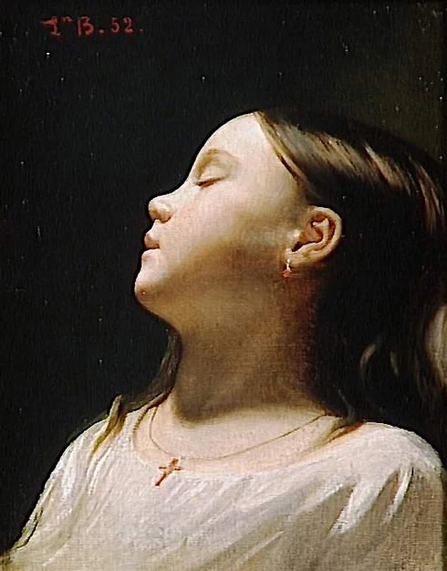 Léon Bonnat - bambina addormentata